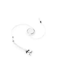 Cabo USB Retrátil 3 em 1 Personalizado 